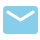 light blue icon of email